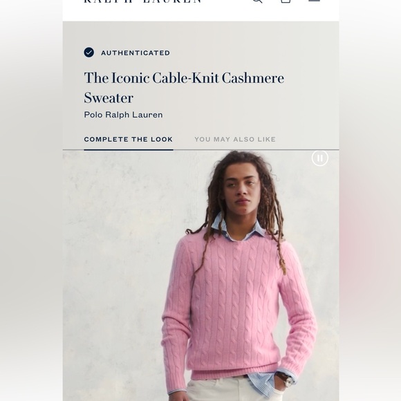 💥 SOLD💥 750$ - THE POLO RALPH LAUREN ICONIC CASHMERE SWEATER - Large - Picture 11 of 12